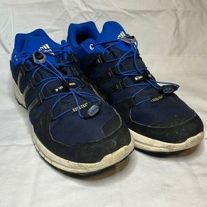 Adidas Running Shoes Gortex Black Blue Sneakers Mens Size 11